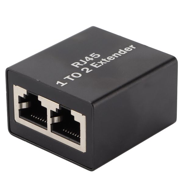 1-to-2 RJ45 Ethernet Splitter Socket Extender Adapter
