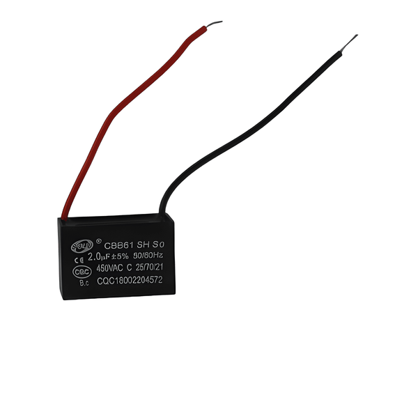 CMU 2.0 F 450VAC CBB61 Motor Run Ceiling Fan Capacitor