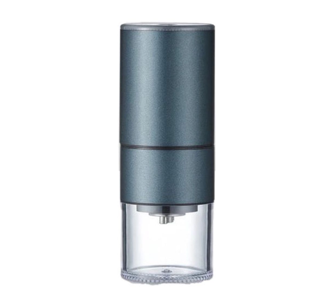 Stainless Conical Burr Coffee Grinder - blue