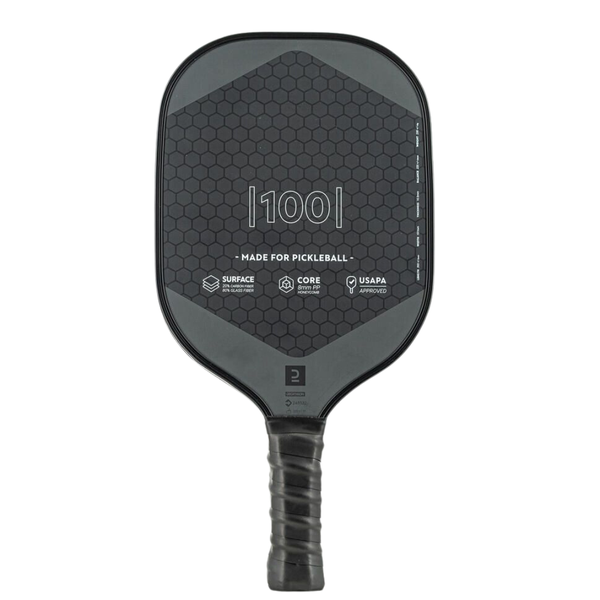Artengo Decathlon Pickleball Paddle - Essential 100 - Black