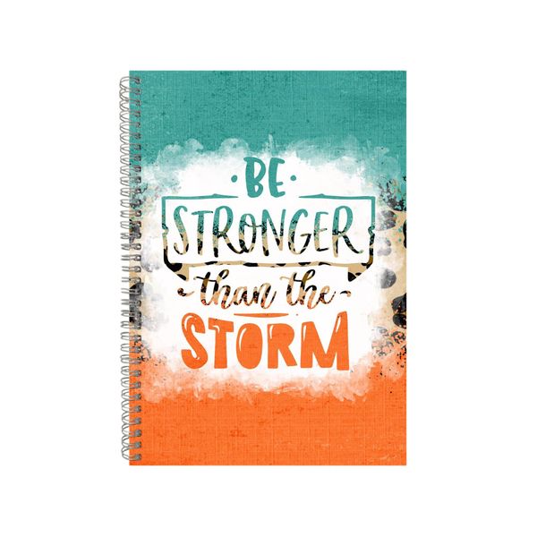 Be Stronger Than The Storm Notebook Faith Gift Idea A4 Notepad Pad 79