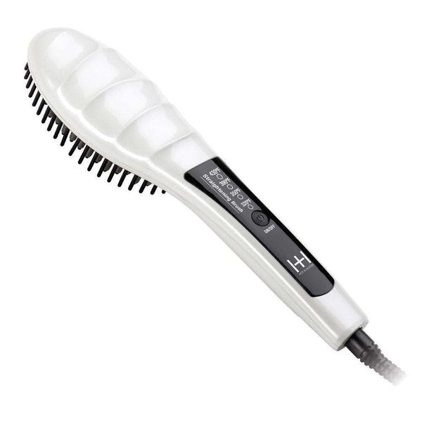 Hot &amp; Hotter - White Heated Straightening Brush