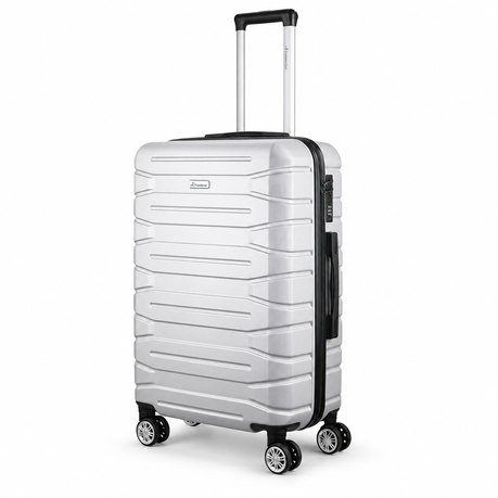 Travelwize Cabana 4-Wheel Spinner ABS Hardside Luggage - Platinum