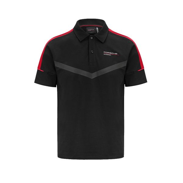 Porsche Motorsport Men's Black Polo Shirt