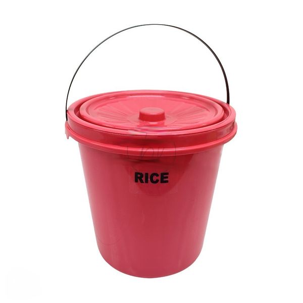 12L Storage Bucket for Rice (Red)