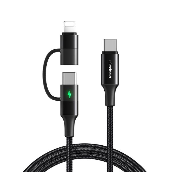 Mcdodo Type C to USB C / Apple Lightning iPhone 60w Fast Charging Cable