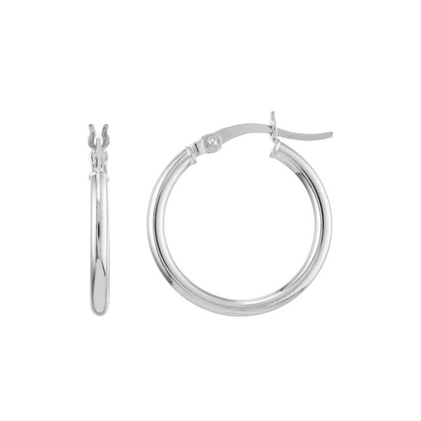 Vixen Sterling Silver 20mm x 3mm Hoop Earrings
