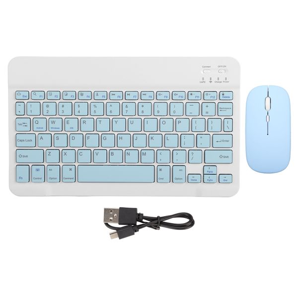 Bluetooth Keyboard Cellphone 10in Sky Blue