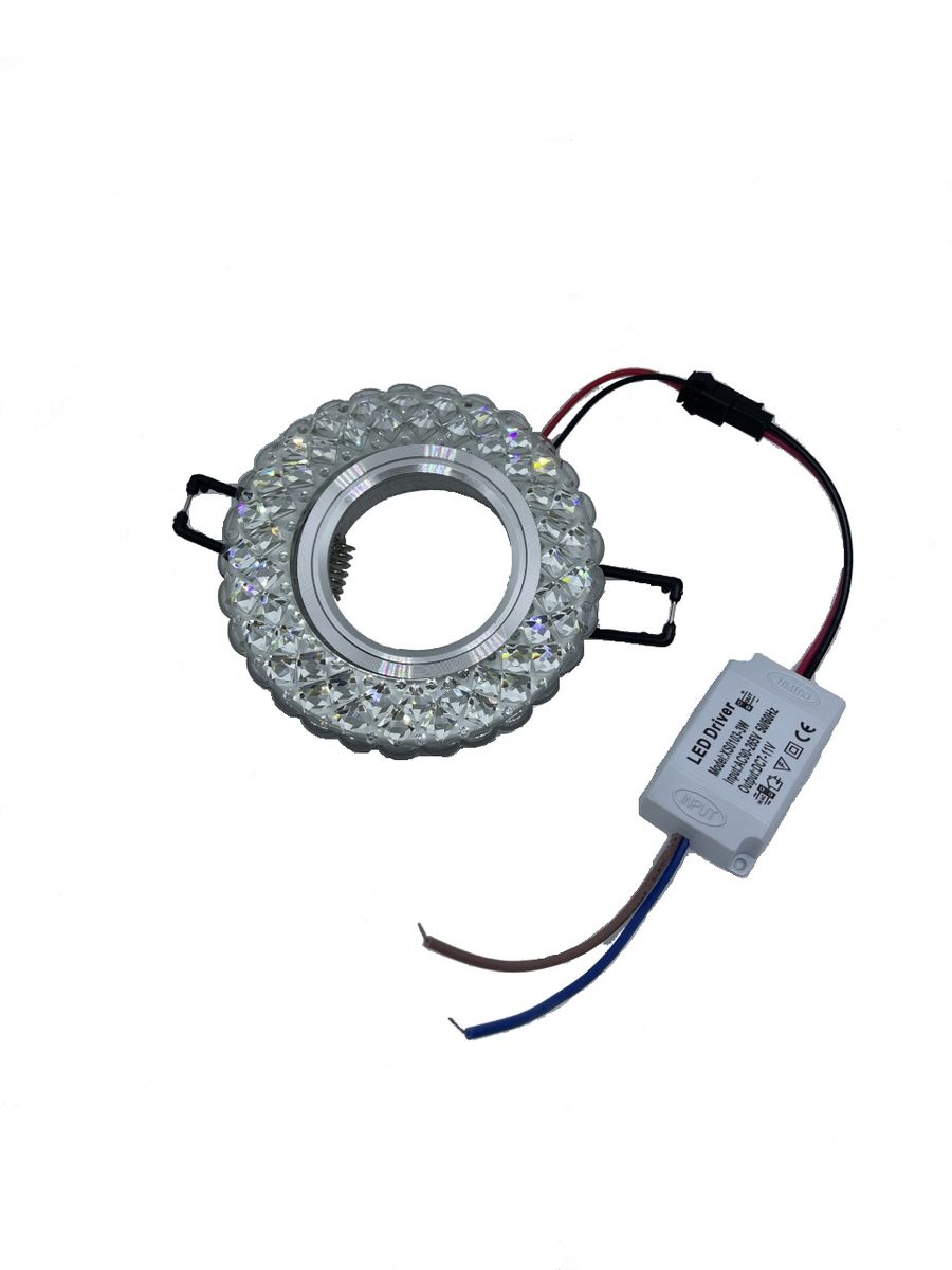 JNC-Modern LED Down Light Fitting Crystal 4000k x 2 Piece