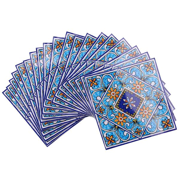 Lot 3D Europe Style Tile Wall Sticker Kitchen Bathroom Decals 20Pieces