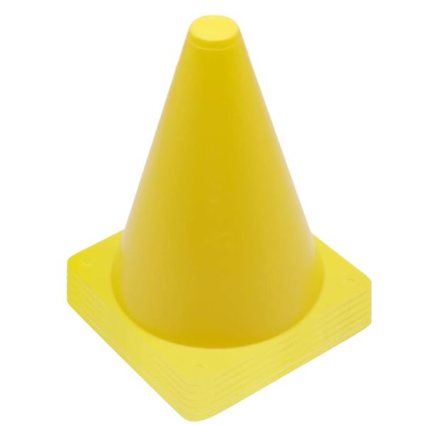 Sport Cones Sport Training Set of 6 - Yellow - 23cm