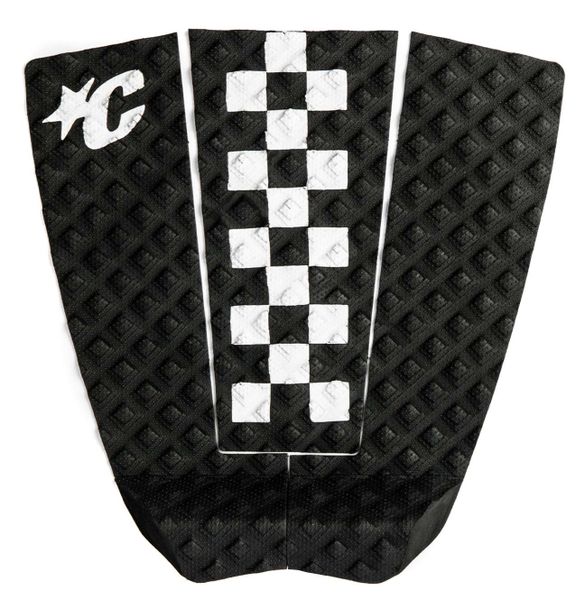 Creatures Jack Freestone Lite Pin Tail Ecopure Surfboard Traction - Black White Chex Eco