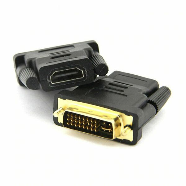 TISKO HDMI Female to DVI-D Male 24+1 Pin DVI F/M Converter Adapter