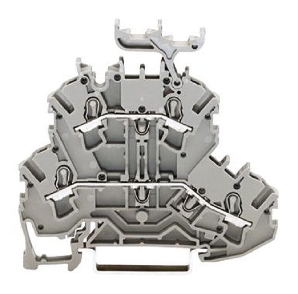 Wago (2002-2231) DIN Rail Mount Terminal Block, 4 Ways, 22 AWG, 12 AWG