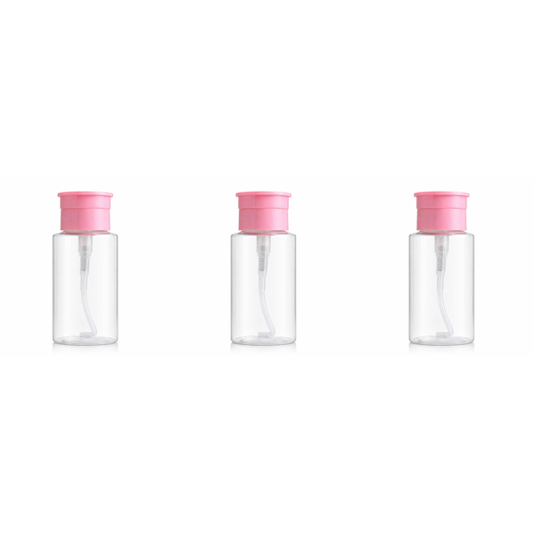 3 Pack - 200ml Travel Squeeze Bottle - Transparent