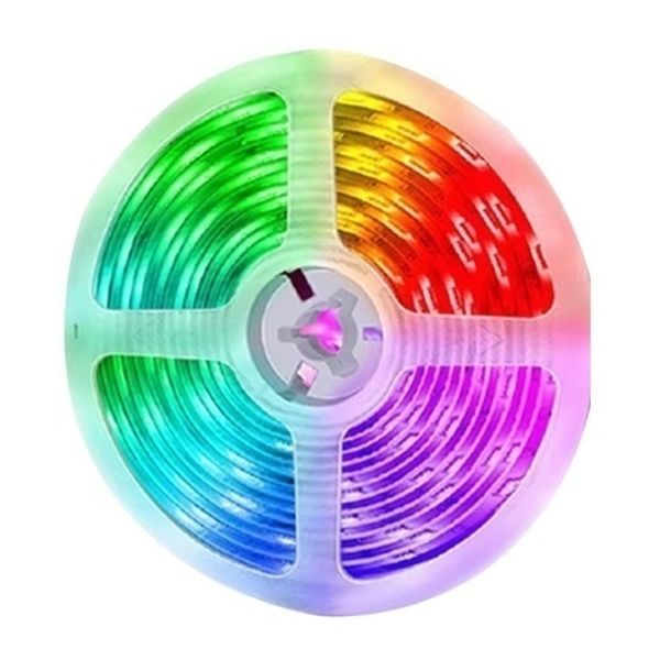 5V RGB LED Strip - 24-Key IR Remote, Color &amp; Brightness Control