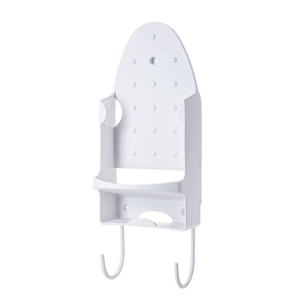 Iron Holder Electric Iron Organizer Wall Mounted Iron Stand Rack with Hooks