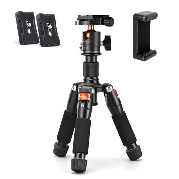 K&amp;F 52cm Desktop Mini Tripod with Ball Head and Phone Holder | KF09.150