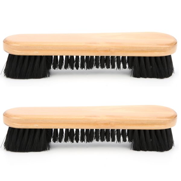 2 Pieces Pool Table Brush Wooden Handle Cleaning Tool