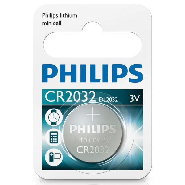 Philips Minicells Battery CR2032 Lithium pack of 10