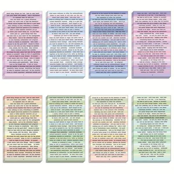 Beautiful Pastel Small Talk Journaling Stickers
