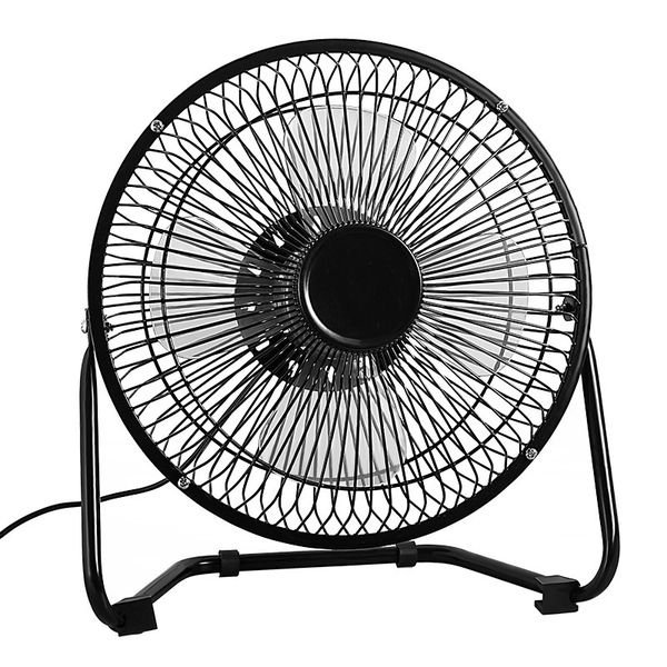 Mini USB Desk Fan Electric Fans 6 Inches - Black