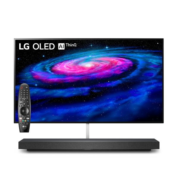 LG 65'' OLED65 TV WX Series 3,85mm thin Wallpaper Design with Sound Bar