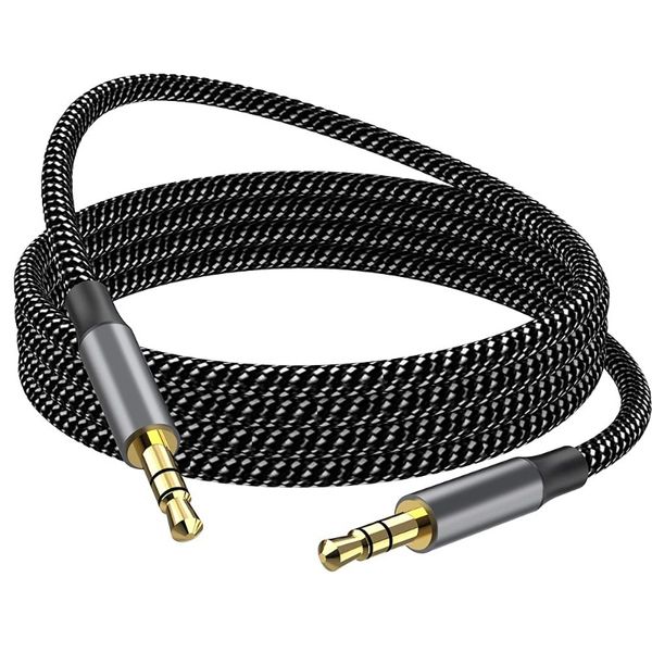 3.5mm AUX Cable 2M Compatible with Headphones Speaker Car Audio