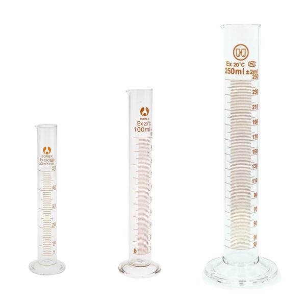 Game Experiment Borosilicate Measuring Cylinder Set of 3 (50ml,100ml,250ml)
