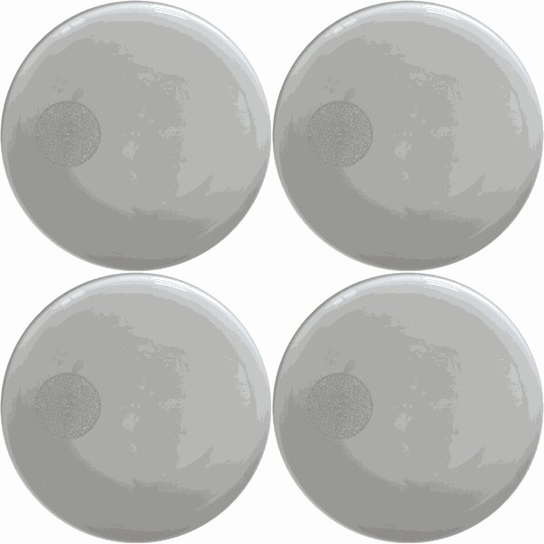 African Woven Basket Side Plate Set of 4 - Range 4