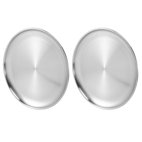 10 Inch Pizza Pan Set of 2, Stainless Steel Pizza Round Baking Trays