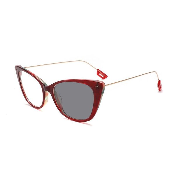Sophie Moda - Photochromic Blue Light Blocking Glasses: Laverne Linear