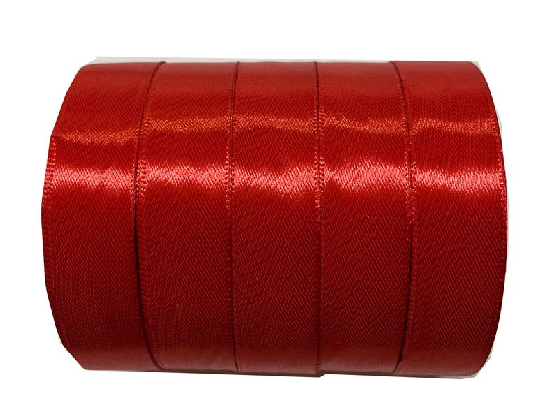 BEAD COOL - Satin Ribbon - 25mm width - Red - 105m - Bows and Wrappings