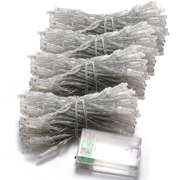 Christmas ANV LED 10M Battery Operated Fairy Lights- 4 Pack