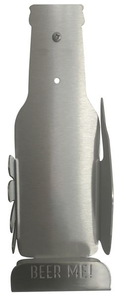 Beer Bottle or Glass Holder - Stainless Steel