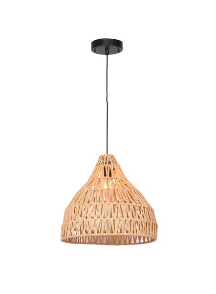 Armor Rattan Pendant Light Fixture - Light Brown
