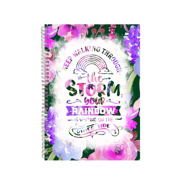 Keep Walking Through The Storm Notebook Faith Gift Idea A4 Notepad Pad 79