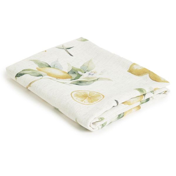 George &amp; Mason - Lemon Floral Tablecloth - 230cm x 130cm