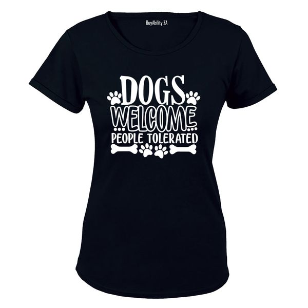 Dogs Welcome - Ladies - T-Shirt
