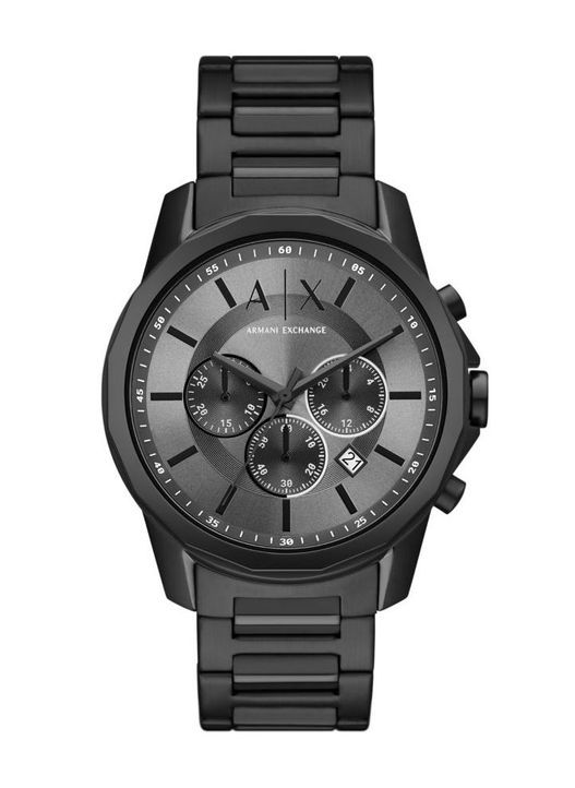 Armani Exchange Mens Black Stainless Steel Watch-AX7140SET | Shop Today ...