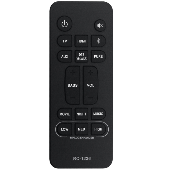 RC-1236 Remote Control for Home Theater Sound Bar System
