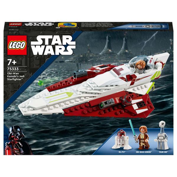 LEGO® Star Wars™ Obi-Wan Kenobi’s Jedi Starfighter™ 75333 Building Toy Set (282 Pieces)