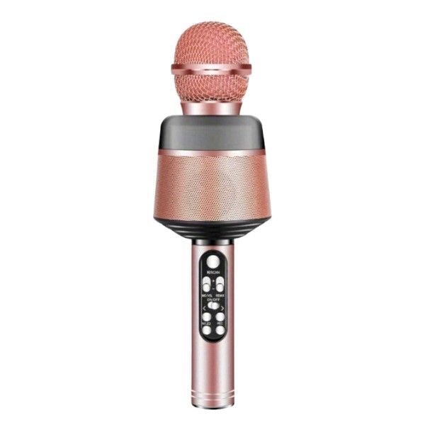 Q008 - Wireless Karaoke Microphone With Echo and Voice Effects - Black