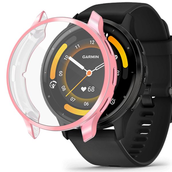TPU Protective Case Compatible With Garmin Venu 3s 41mm-Pink