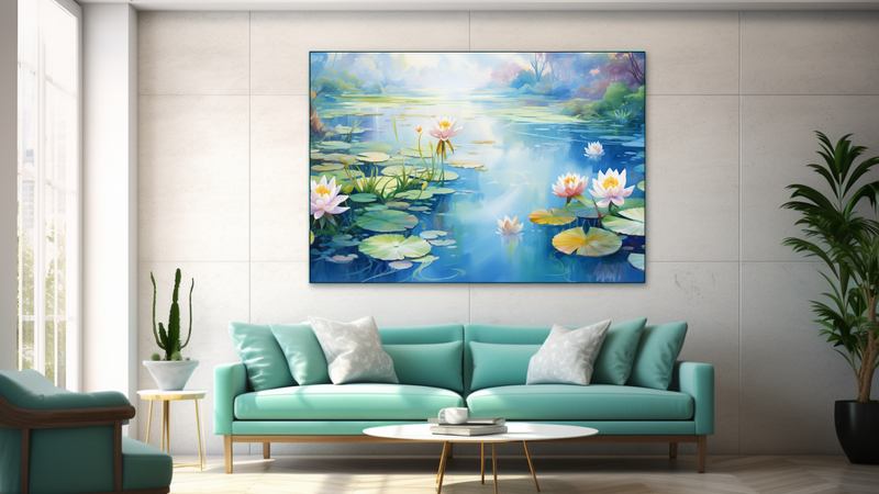 Canvas Wall Art - Lily Oasis Abstract - JT0113