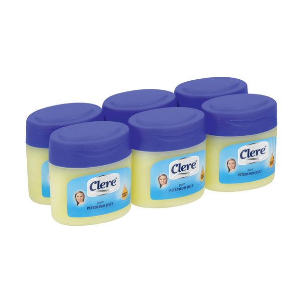 Clere - Pure Petroleum Jelly, Yellow, 250ml, (Pack of 6)