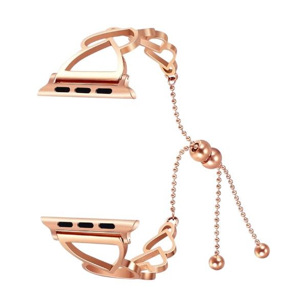 Heart Bracelet Chain For Apple Watch - Rose Gold