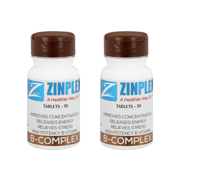 Zinplex B-Complex - Double Pack 60 Tablets (30 Tablets Each) | Shop ...