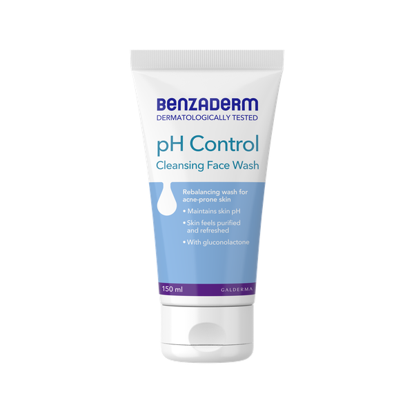 Benzaderm p.H. Control Cleansing Face Wash, 150ml, With Niacinamide