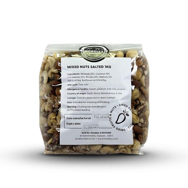 Mixed Nuts Roasted and Salted 1kg